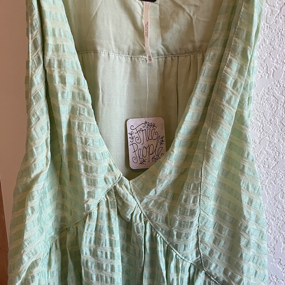 Free People Asymmetrical Light Green Dress - Picture 8 of 11